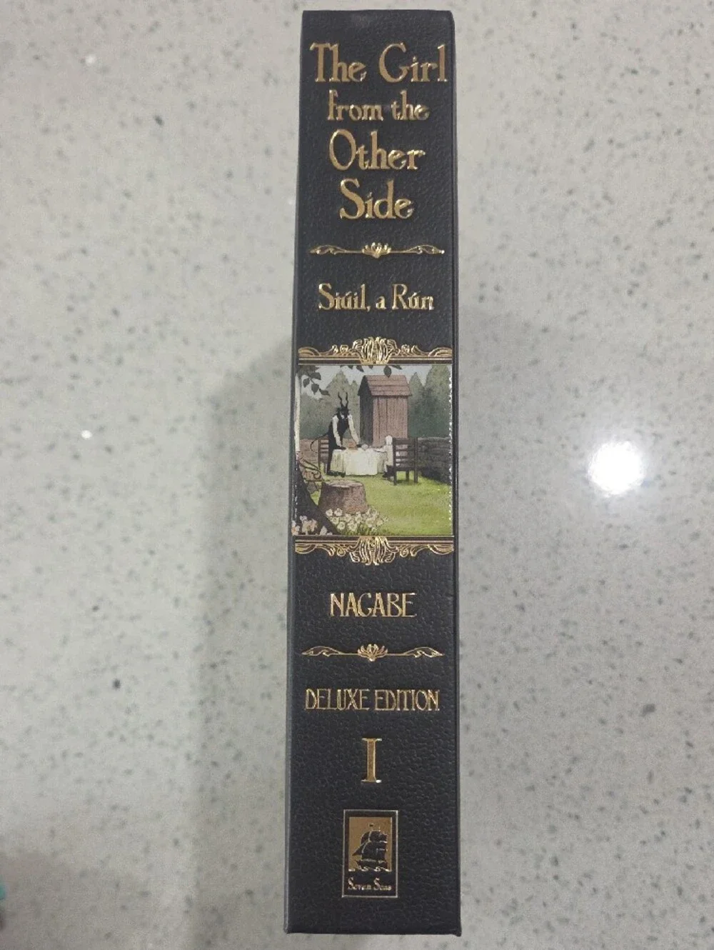 The Girl from the Other Side Decorative Wall Art - Black & Gold Foil